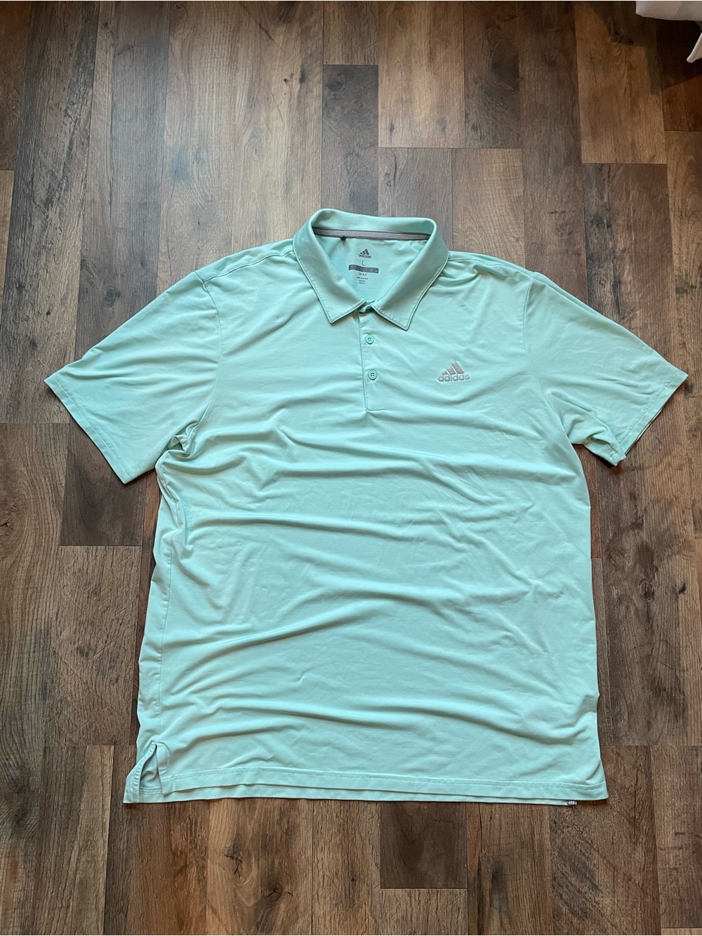 Adidas Men's Mint Green Polo Shirt